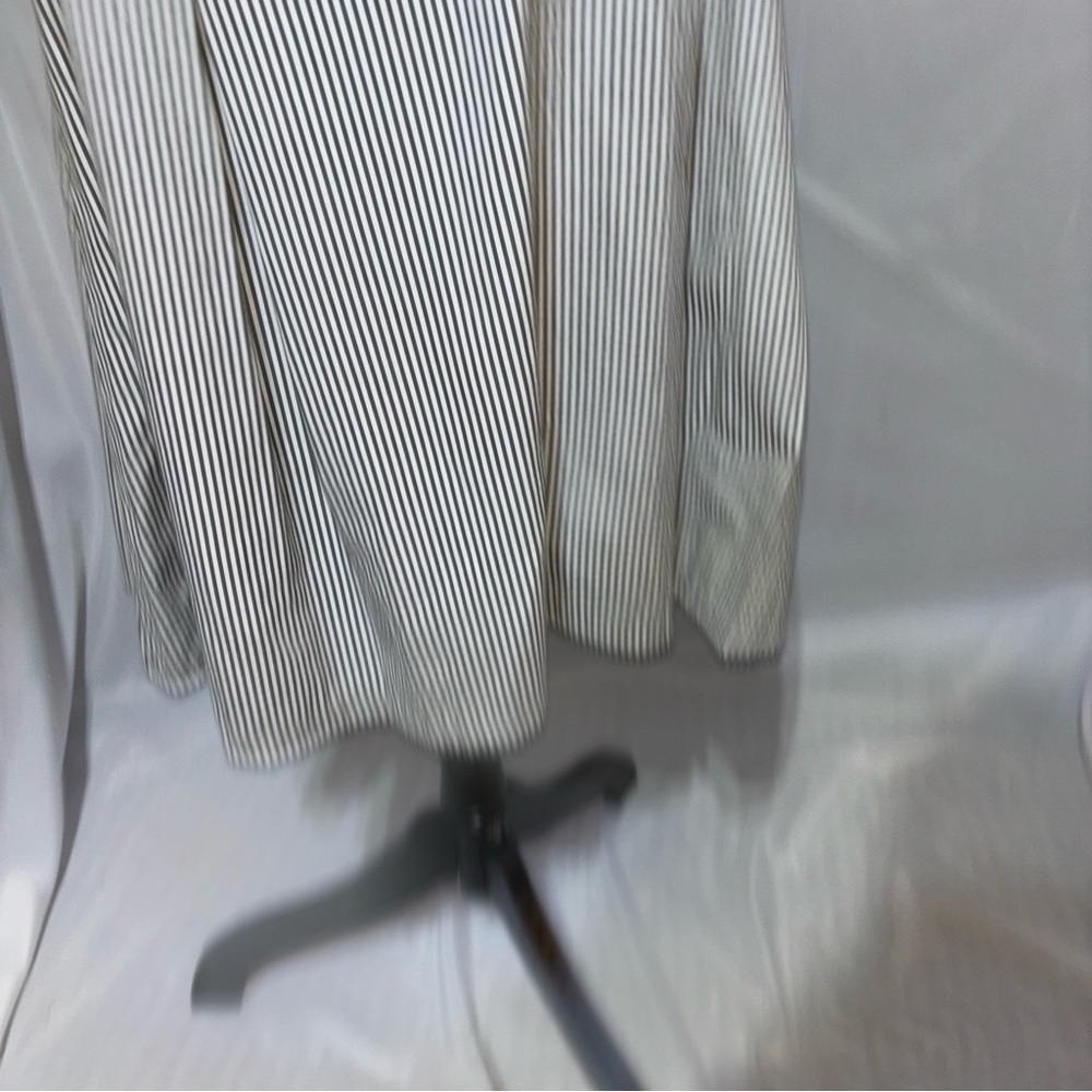 JONES & CO Jones New York Nautical Pleated Sleeveless Stripe Shirt Dress Size 12 - Picture 6 of 11